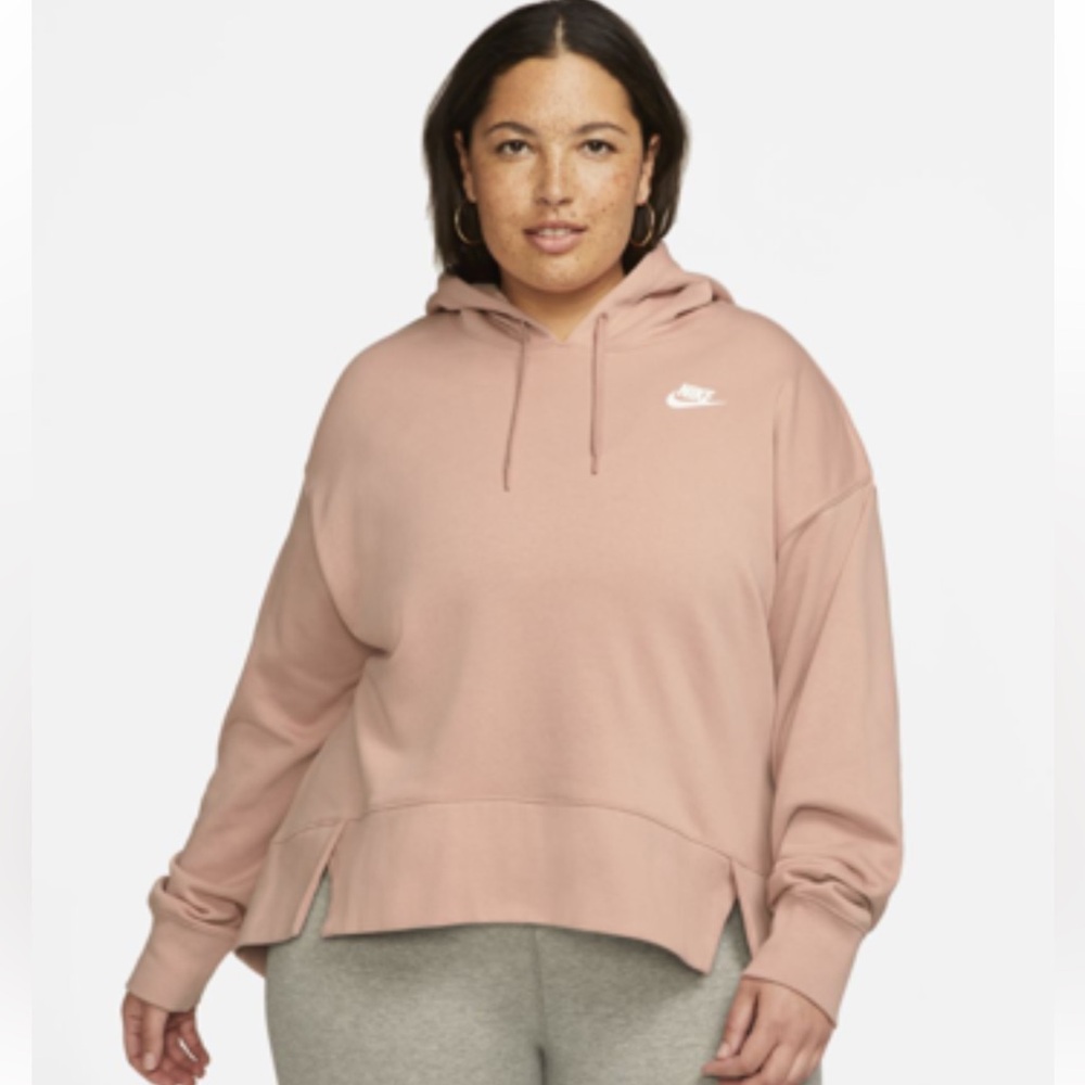 NIKE PRO THERMAFIT TAN LON SLEEVE PULLOVER FLEECE HOODIE SWEATSHIRT SIZE 3X